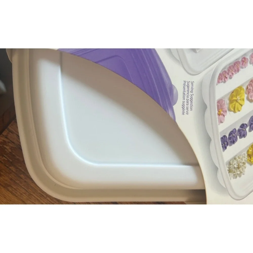 Wilton Form-N-Save Flower Storage Set 417-1187 Cake Decorating Trays Lids 6pc